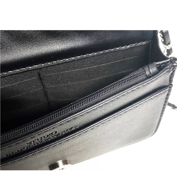 Women’s Crossbody Bag Studio Badgley Mischka Bag Black Vegan Leather AUTHENTIC - Picture 4 of 6